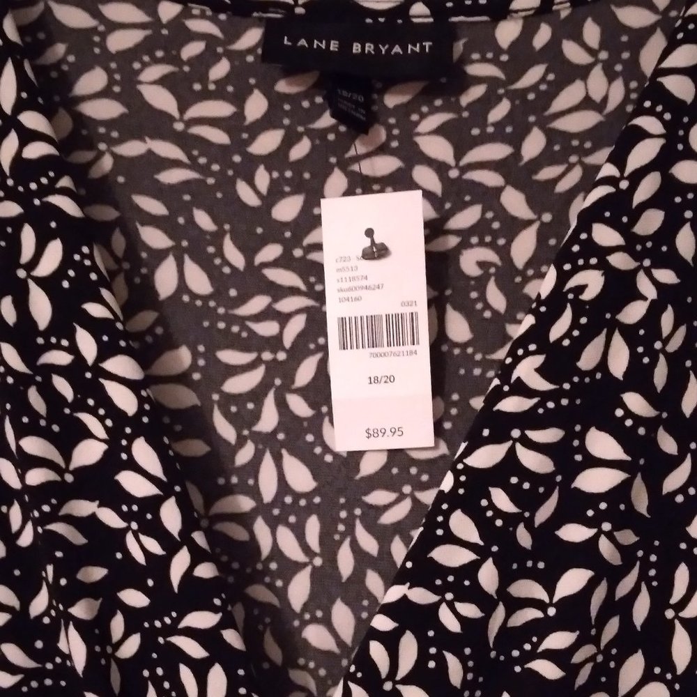 Women's Lane Bryant Black and White Dress